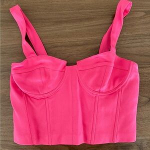 Alice + Olivia Pink Crop Top